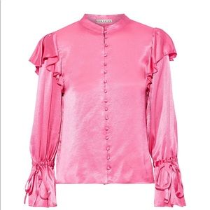 Alice + Olivia Brayden Gathered Blouse